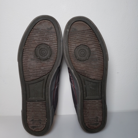 Polo Ralph Lauren Shoes Size 12D Gray Fashion Sneakers Fabric Men Forestmont II - Picture 10 of 15